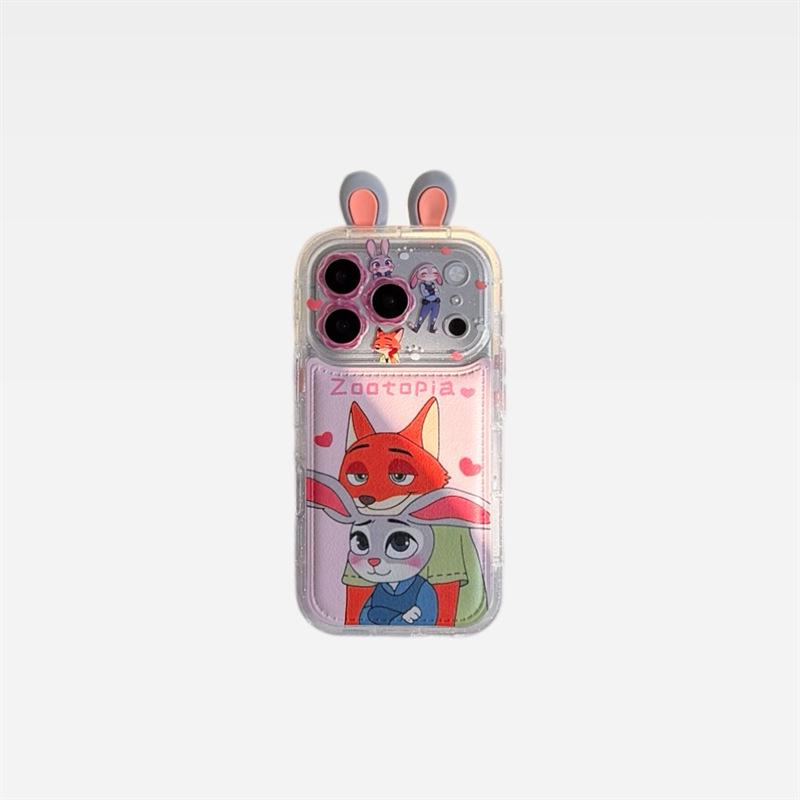 Judy Nik Anti-Fall iPhone 14/13 Pro Max Case with Skin-Covered Ears, Compatible with Apple 17/16/15 Models.