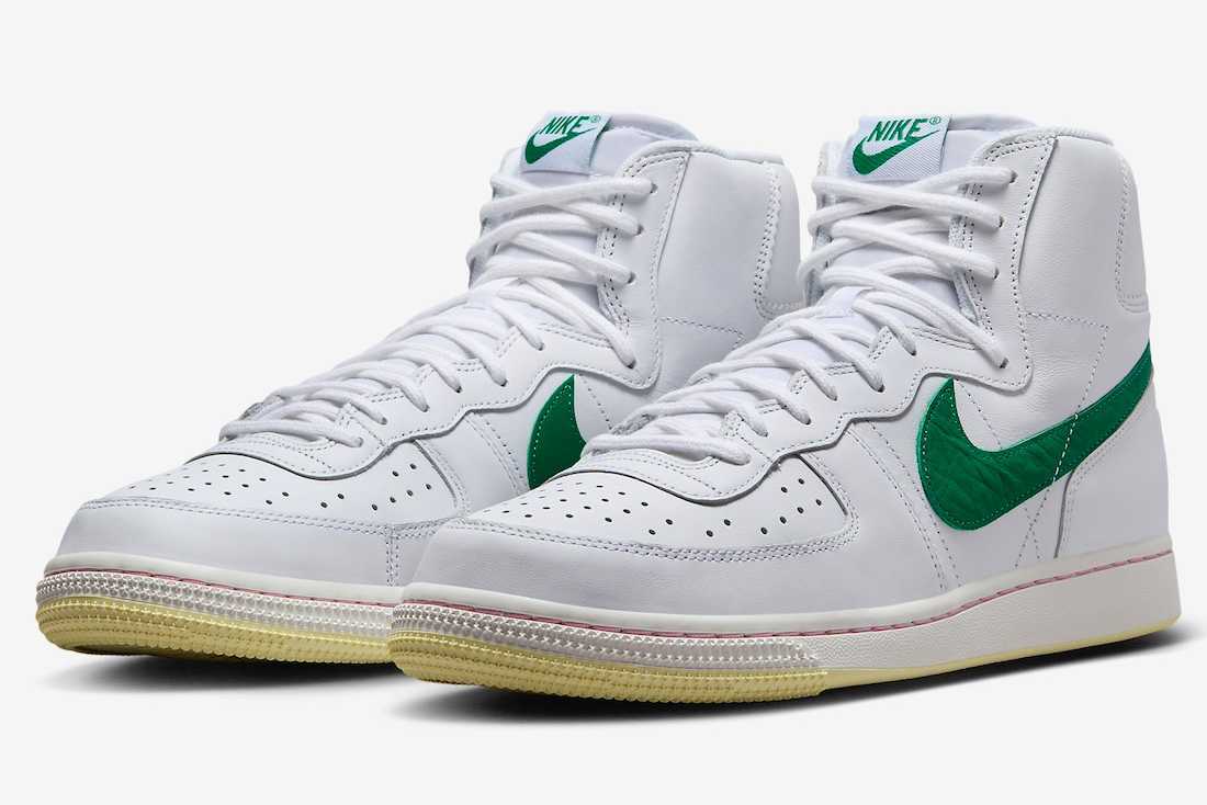 FV9350-100 Nike Terminator High Белый и Малахитовый (Мужской) 9