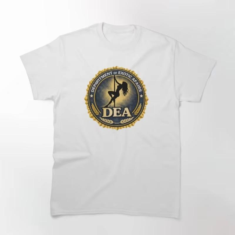 DEA Department of Exotic Affairs funny spoof meme Tshirt unisex 100cotton 2026 summer New breathable Short sleeve graphic shirt