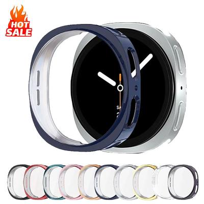 Soft TPU Case+Film For Samsung Galaxy Watch 8 44mm Accessories Screen Protector All-Around Cover On Samsung Watch8 40mm