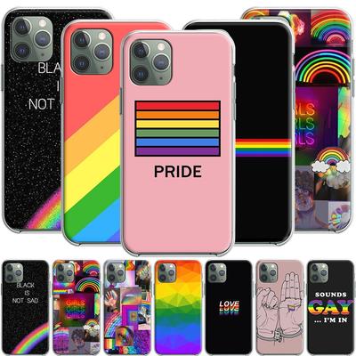 Gay Lesbian LGBT Rainbow Pride Silicone Case for Apple iPhone 12 Mini 11 Pro SE XS X XR Max 8 7 6S 6 Plus 5S