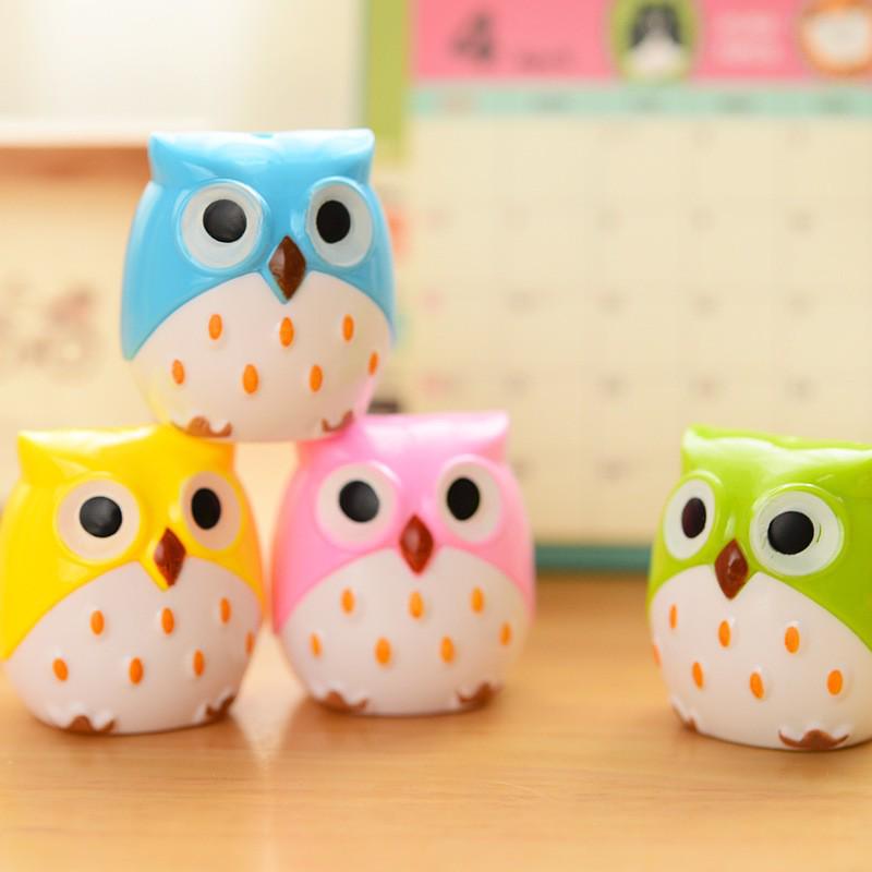 

Creative Owl Double-Hole Pencil Sharpener - Cute Cartoon Animal Design for Students