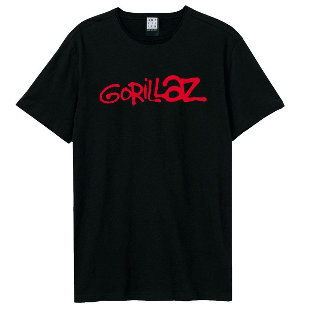 Amplified Unisex Adult Gorillaz Logo T-Shirt