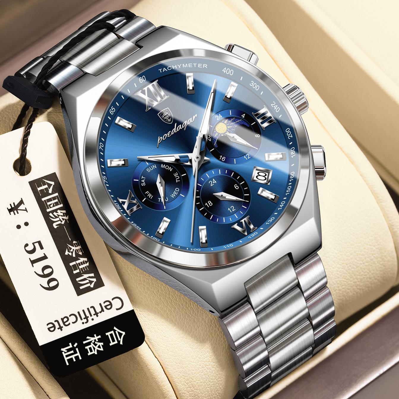 Watch Chronograph Waterproof Luminous Men S Watch