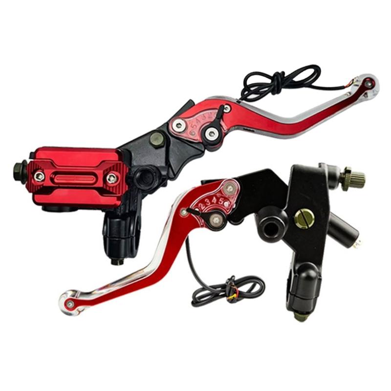 Hohe Sichtbarkeit LED Blinker Motorrad Bremskupplungsgriff Einfache Montage Aluminiumlegierung Design Für Verkehrssicherheit
