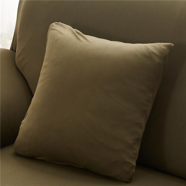 45x45cm Solid Color Elastic Pillow Case Cushion Cover Home Use Decoration Accessories Durable Durable Useful Useful