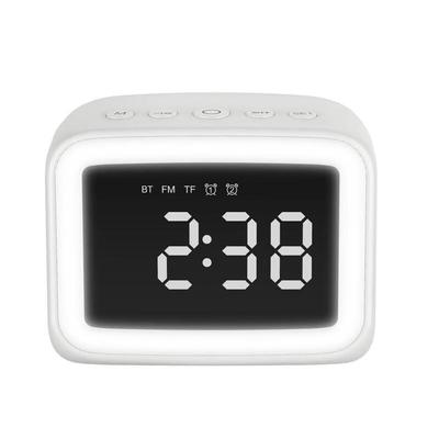 Mirror Night Light Clock Bluetooth Speaker CN Plug (adapter Included)