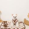 Monchéri "Bear Jacquard Cafe Mat" Dog PillowBlanket for Small and Medium Dogs (FREEIvory) Cute, Stylish, Popular Brand for Toy Poodles and Chihuahuas