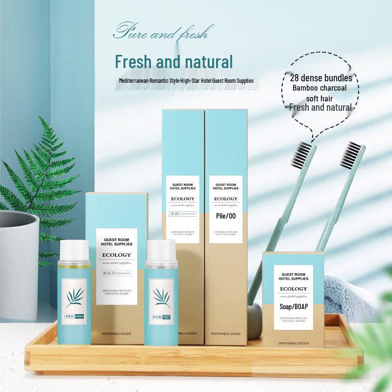 Haojiali Embalagem Grande de Amenidades Descartáveis para Hotéis e Pousadas
