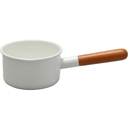 Nodahoro PO-12M 12cm Enamel Milk Pan, Gas Stovetop, Double-Sided, Made in Japan