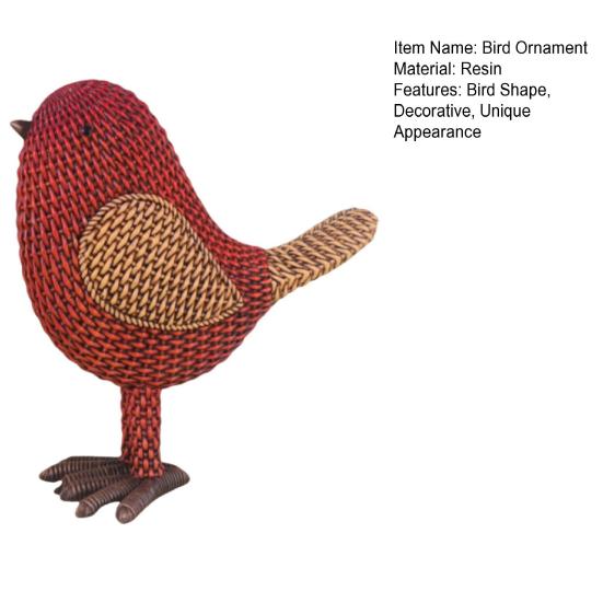 Bird Ornament Mini Design Portable Resin Decorative Statue  Appearance Figure Living