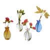 1 Stück Glas-Katzenbart-Mini-Vase mit Magnet für Schreibtischdekoration Haustierhaar-Andenken-Aufbewahrung DIY-Mikrolandschafts-Ornament Warten