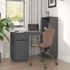 VidaXL Desk Grey 110x53x117 Cm Solid Pine Wood 814511