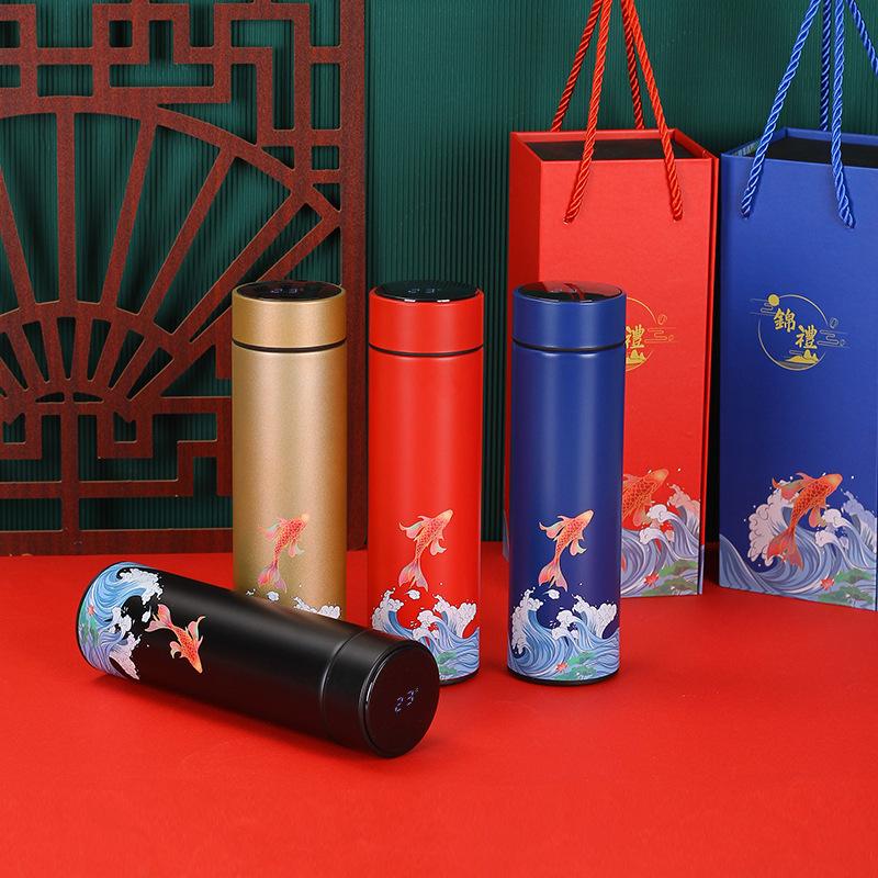 Gift Stainless Steel Smart Insulated Mug Double Vacuum Straight Mug Gift Mugs