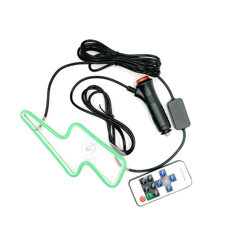 Neon Cyberpunk LED Lightning Window Light: Electric Interior Decor