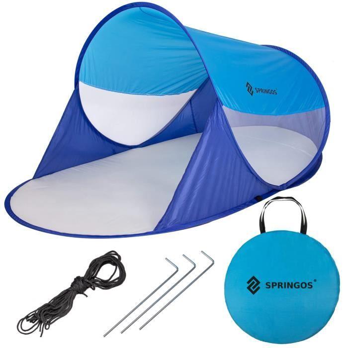 Tente de Plage - SPRINGOS - Pop Up - Anti UV - 200x120x60-95cm - Hidrófugo