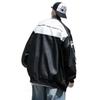 Hip-hop American stand-up collar jacket trendy brand autumn and winter street fried street locomotive leather jacket men's and women's ruffian hands