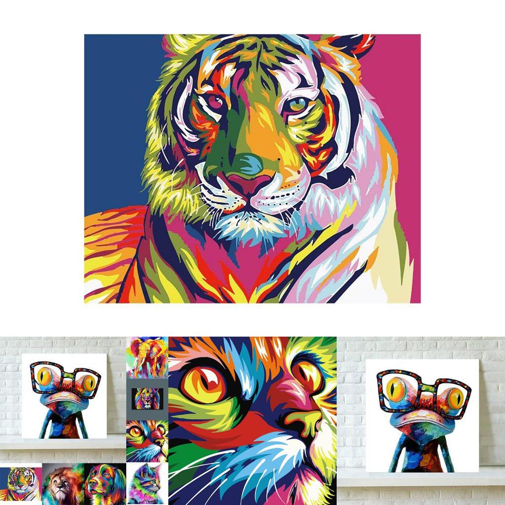 Stunning Animals Pictures Oil Painting Canvas Art For Elegant Home Decoration
