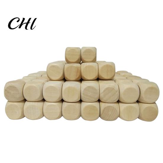 Six-Sided Wooden Dice 5Pcs 2/3/4/5/6/7CM Rounded Corner Giant DIY Hand Painted Gaming Heavy Duty Block Cube Game Night Props