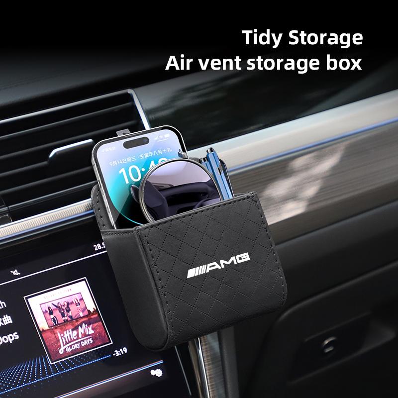 Car Air Outlet Storage Box Mobile Phone Key Organizer For Mercedes Benz AMG W204 W205 W203 W206 W211 W212 W213 W140 W210 W169