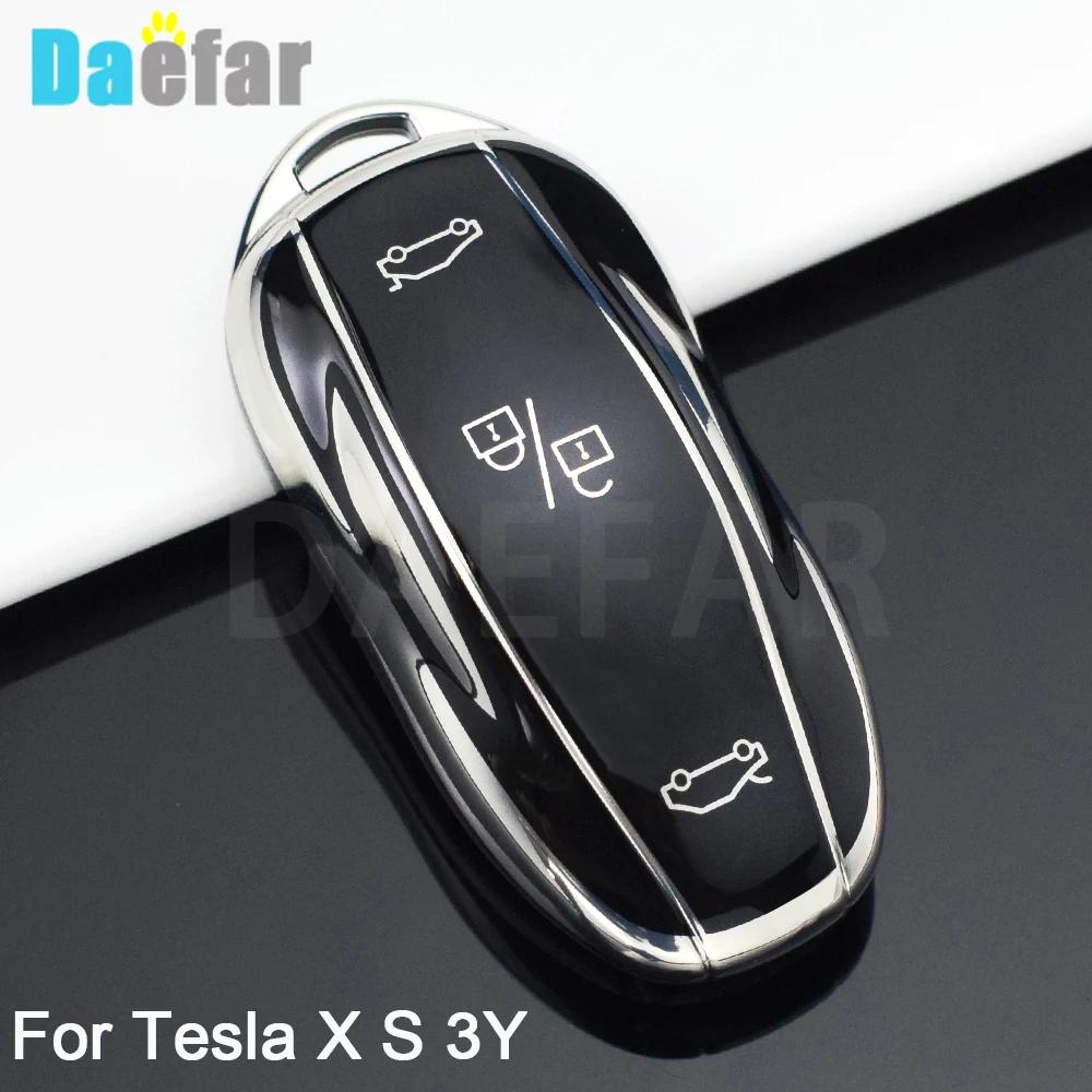 Pro Tesla Model S Model 3 Model X TPU Kryt Pouzdro na Chytrý Klíč od Auta Taštička Držák Klíčenka Příslušenství