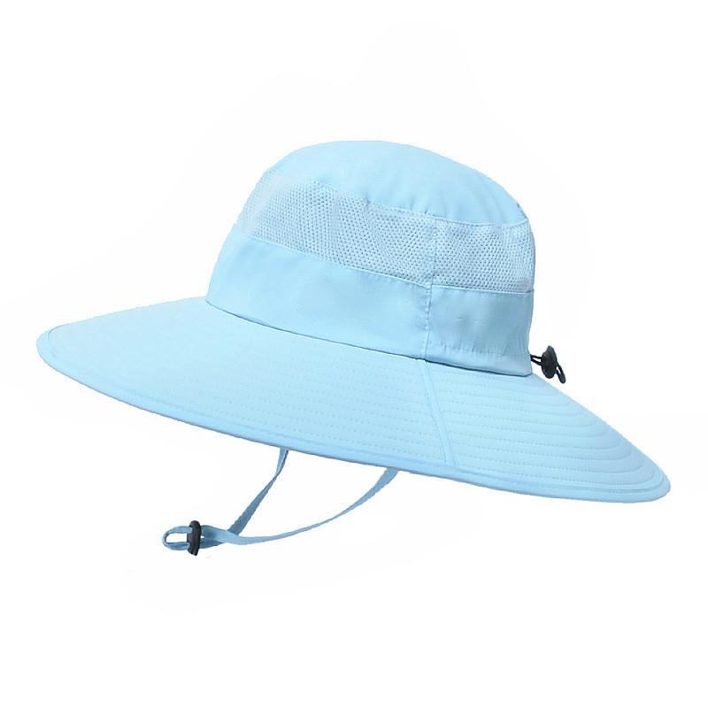 Summer Outdoor Wide Brim Fisherman Hat With Sun Protection For Men Women