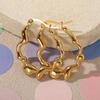 304 Stainless Steel Irregular Wave Ear Cuff for Women