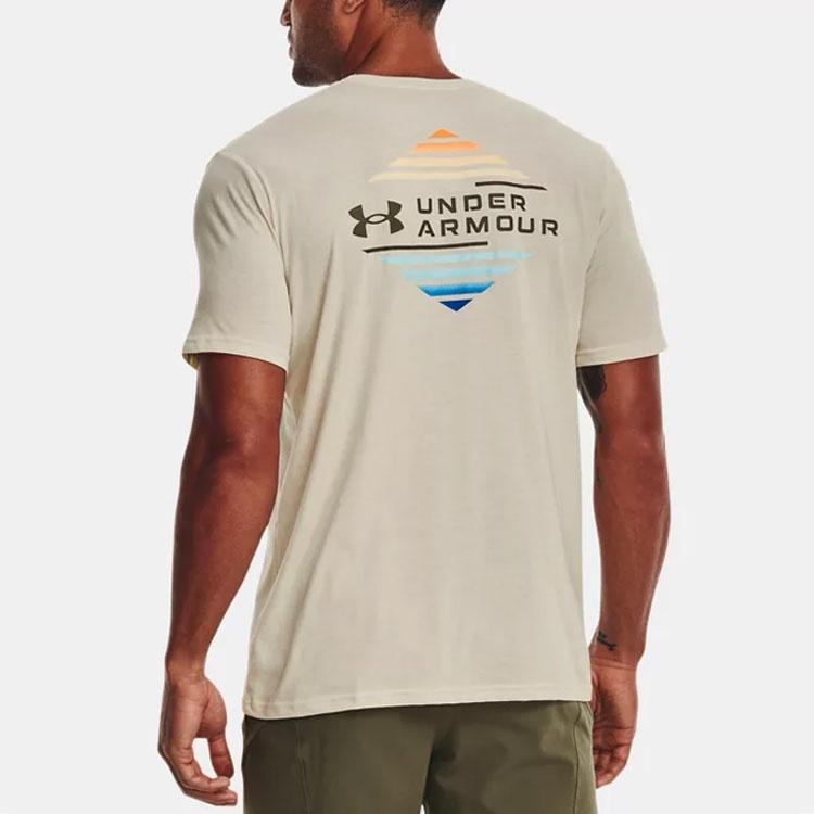 Under Armour T Shirt Men's Limestone White Unisex 1370189-279