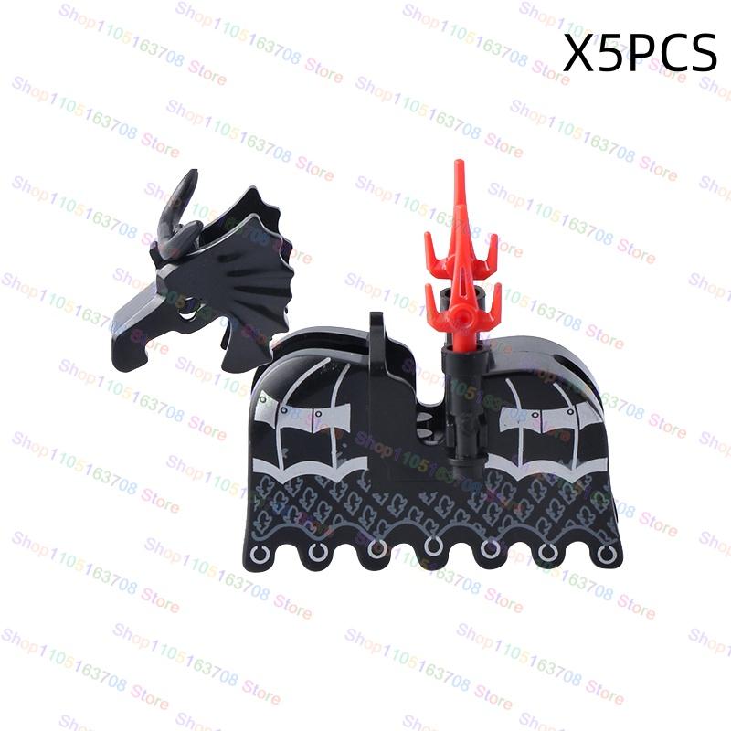 High-Quality Moc High-Quality Medeival High-Quality Knights High-Quality Figures High-Quality Horse High-Quality Saddle High-Quality Mount