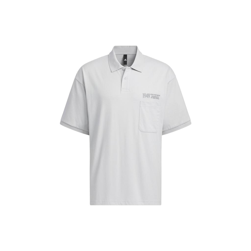 adidas Polo Shirt Men's Solid Light Gray IP3980