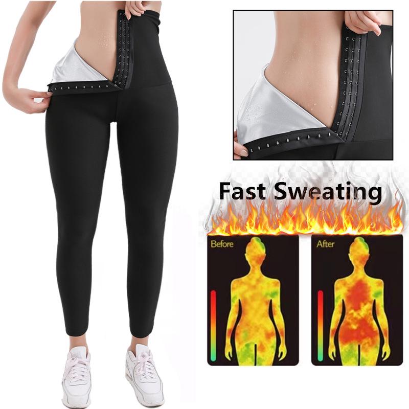 Women's High-Waisted Shaping Leggings - Sweat-Inducing, Hip-Lifting, Tummy-Control Yoga Pants