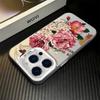 Red Flowers Shockproof Phone Case For IPhone 16 15 Pro Max 14 13 12 11 Back Cover Case Funda Bumber 16 Pro 15 14 13 12 11 Case