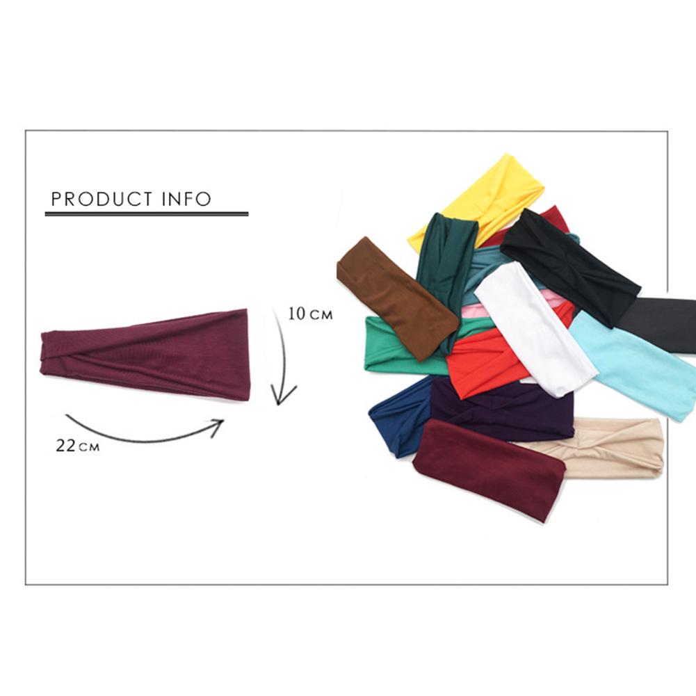 Man Women Sports Yoga Hairband Sweat Band Fitness Stretch Hair Band