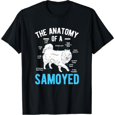 Anatomy Samoyed Dog T-Shirt for Men Women