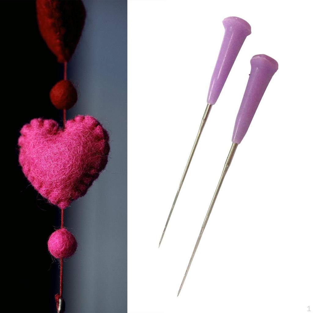 2 Pieces Wool Felting Pins Felt Poke Pin Craft 8cm Tools Punch for