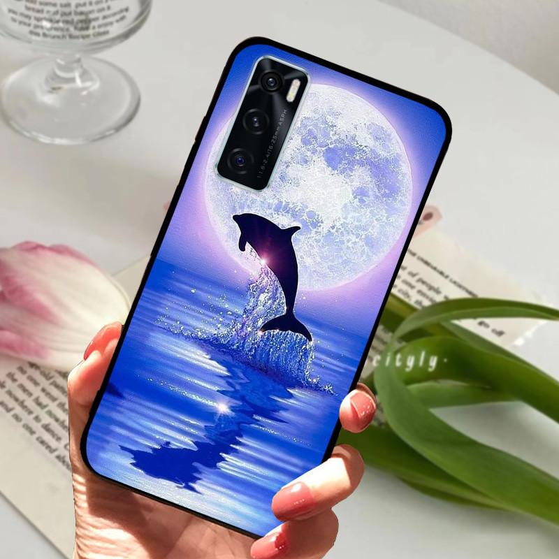 For Vivo V20 SE Case Animal Cartoon Soft Silicone Funda for Vivo V20 SE V2022 V2023 Phone Cover VivoV20SE Black Coque 6.44 inch