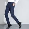 MONTAGUT Men's Easy-Care Straight-Leg Business Casual Trousers