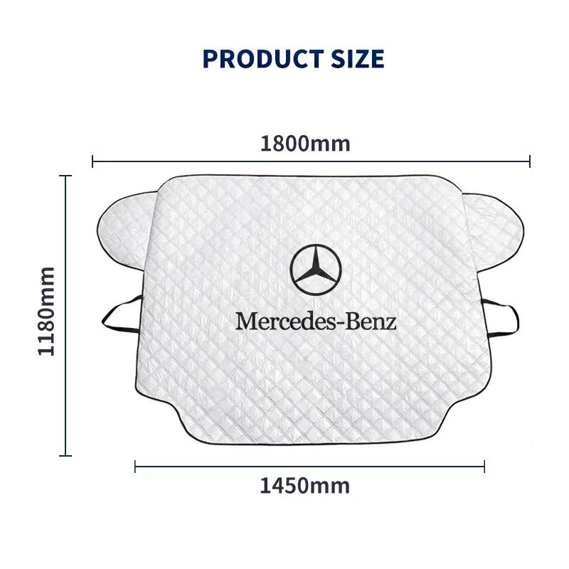 Protezione Ghiaccio Neve Auto Parasole Anteriore Parabrezza Isolamento Termico Per Mercedes Benz AMG Classe A B C E GLC GLK GLA CLA