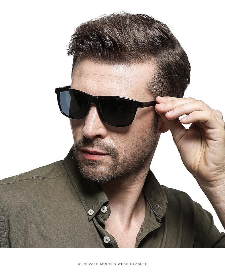 Aluminum Magnesium Men's Polarized Sports Sunglasses - Full Frame, Personality Style (Model XY045)