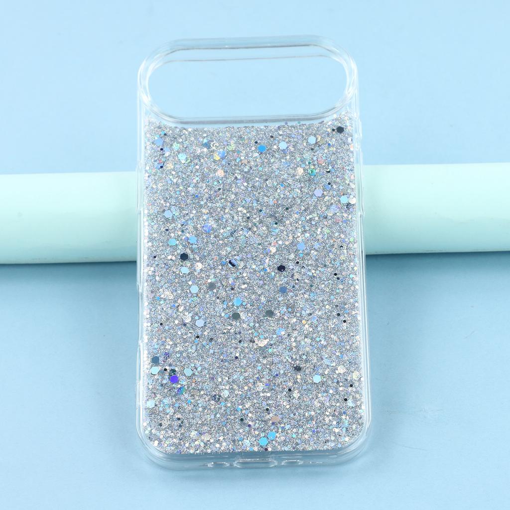 For iPhone 17 Air Case Shockproof Soft TPU Phone Cover Glittery Design