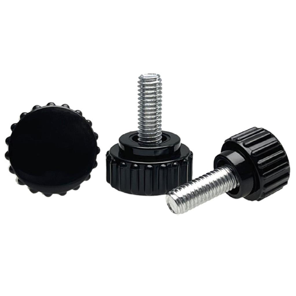 4 Stück 6mm gerändelter Griff ergonomischer Rändelknopf Industrieschrauben Ersatz Rundkopfgriff Handschraube langlebig