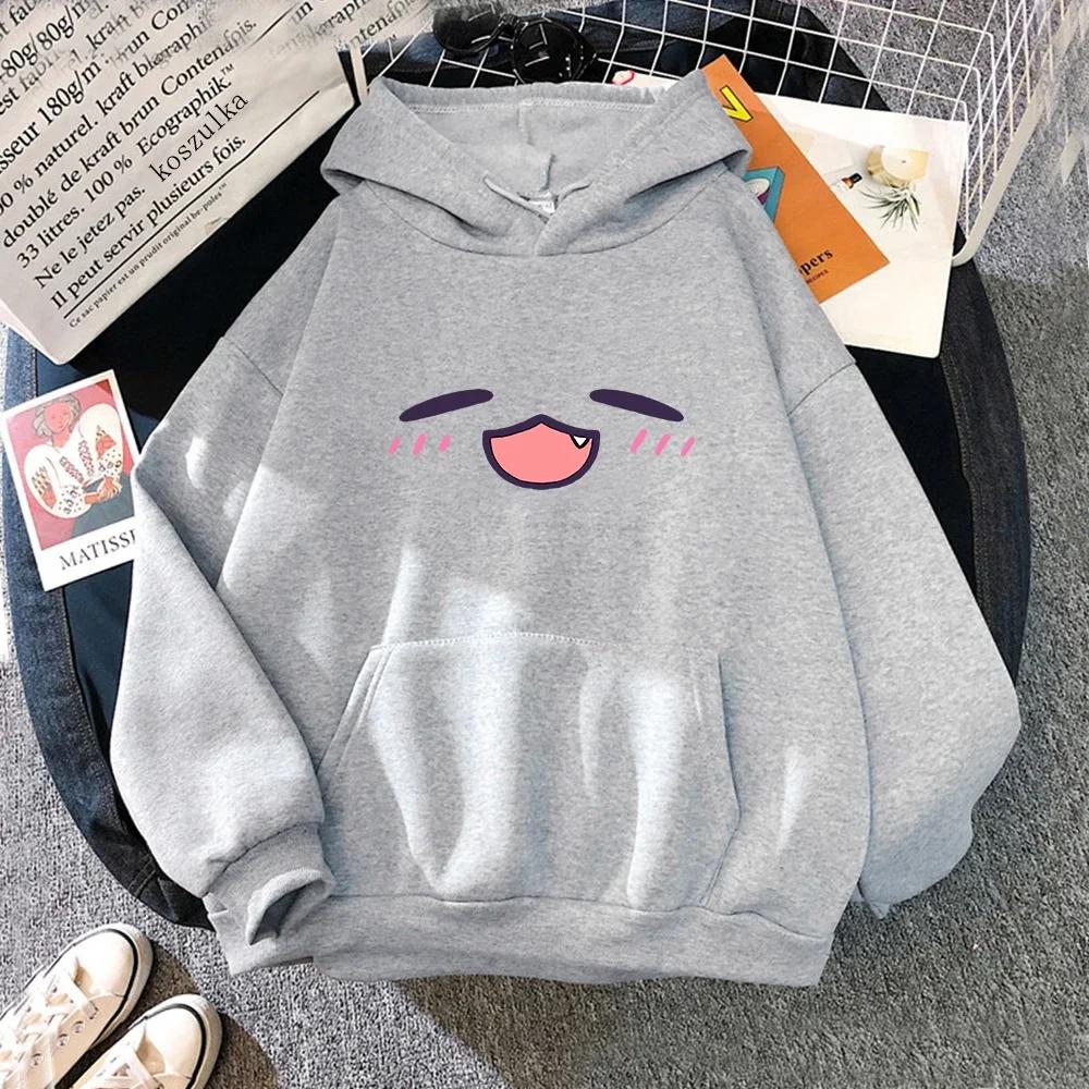 Tako Takodachi Face Hoodie Anime Hololive Hoodies Winter Women Spring/Autumn Tops Unisex Sweatshirt Vintage Harajuku Sudaderas