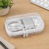 Portable Jewelry Case for Trip Clear Zipper Storage Bag, Durable Hard Shell Case, Pill Box Travel Dustproof Container, Headphones Pills And