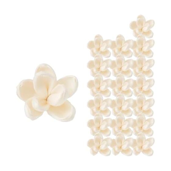 Sola Flower Hagoromo Jasmine (stacked) Approximately 4cm, 20 pieces, Small flowers, Natural materials, Handmade flower materials, Dried flower
