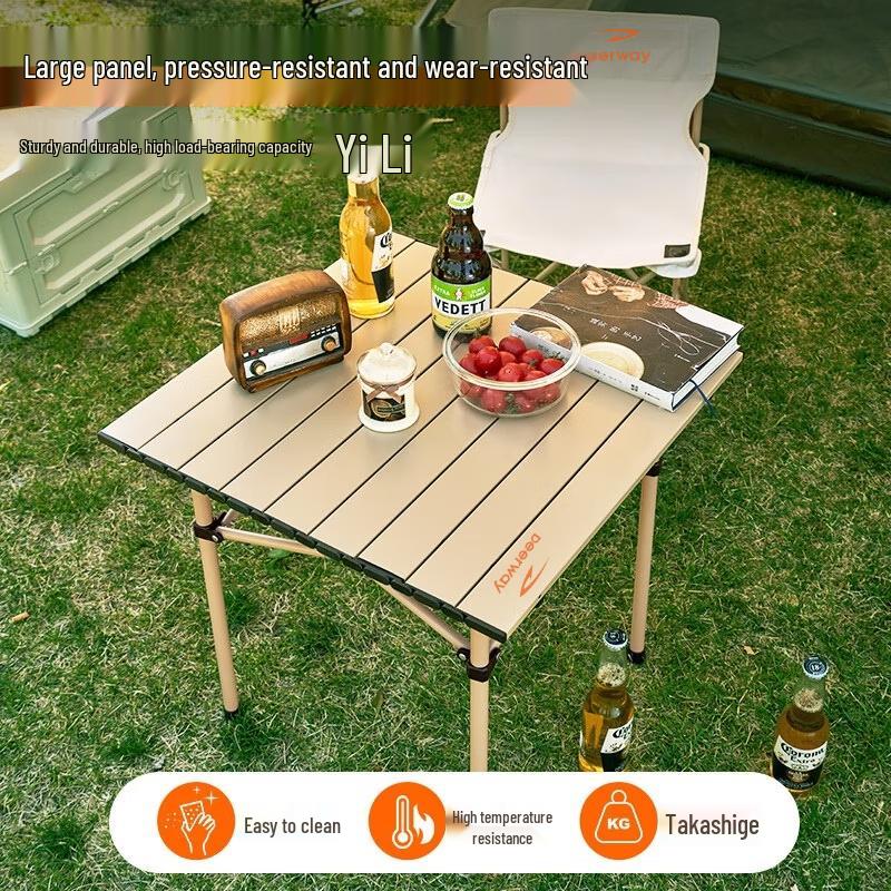 DEERWAY Outdoor Portable Table & Chair Set