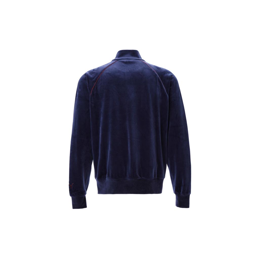 Puma X JJJJound Co-Branded Solid Color Zip-Up Stand Collar Casual Jacket Unisex Outerwear Navy-Blue 538713-84