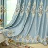 Lusso Chenille Ricamo 3D Corona Trattamenti Finestra Europei Reali Tende Oscuranti Soggiorno & Camera da Letto Arredamento Casa