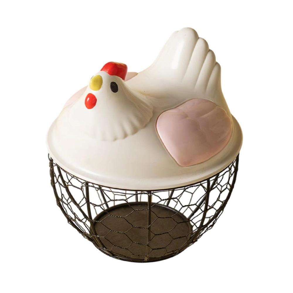 1Pcs Portable Egg Storage Basket Iron Egg Holder Durable Kitchen Organizer