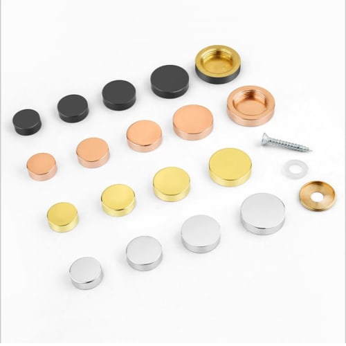 Wopanxye 24-Piece Set of Copper Decorative Screws for Mirrors, Nameplates, Plates, Coffee Tables, Wardrobes, Bathroom Panels, Glass Signs, and Wood or