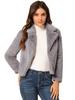 European and American new women's coat fur large size women's autumn and winter short jacket imitation rabbit fur lapel jacket top